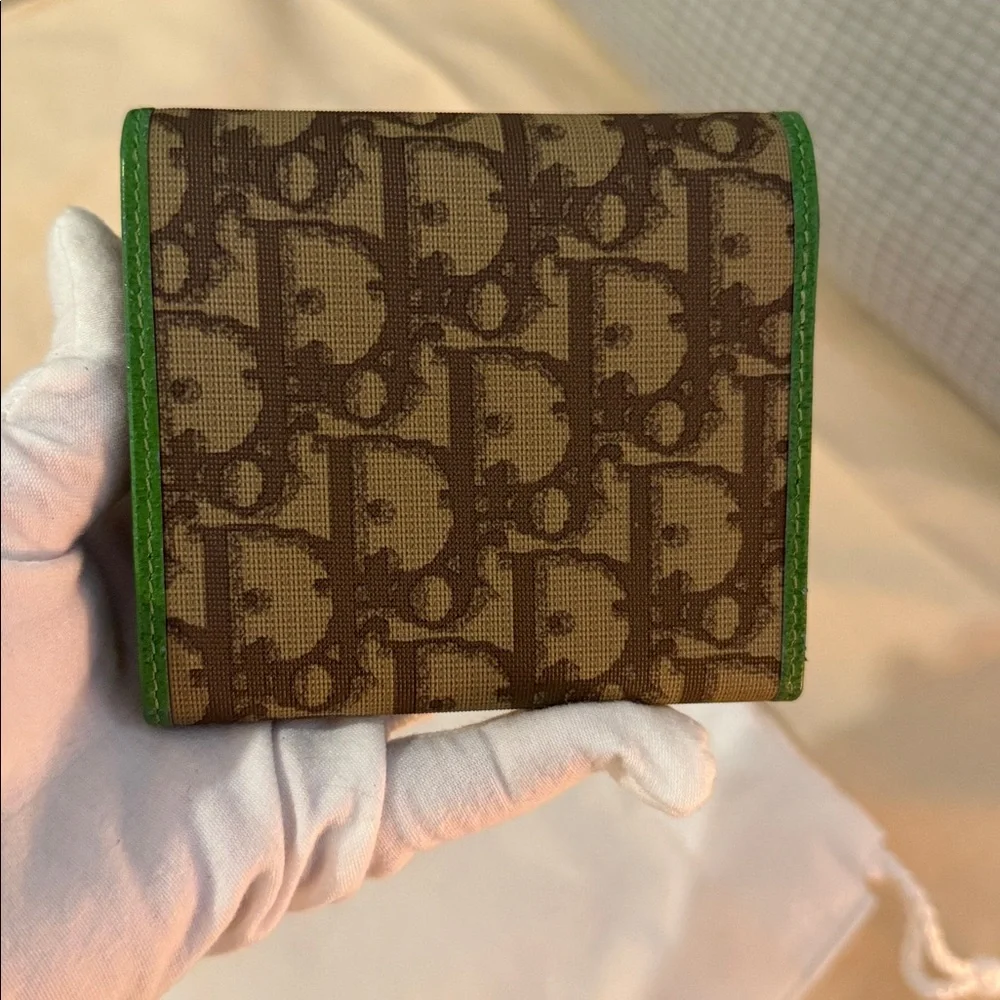 Authentic Christian Dior Trotter 1 Trifold Wallet